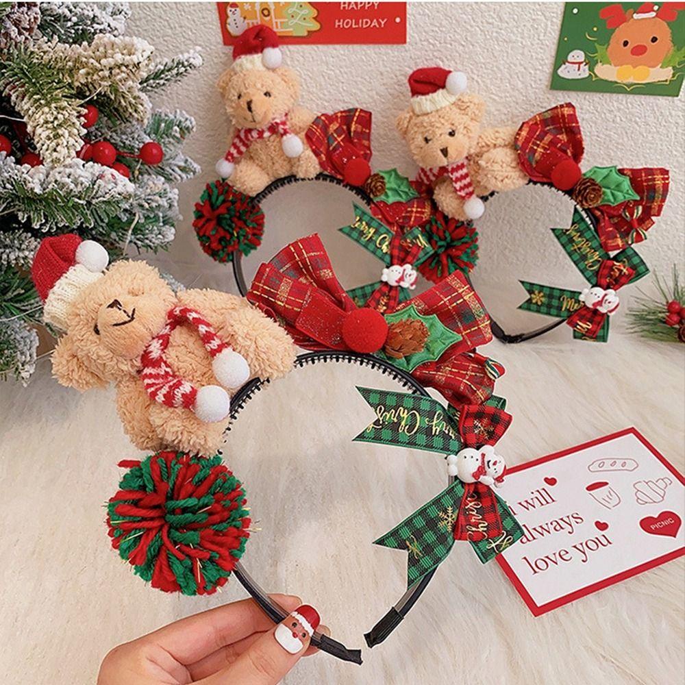 Băng Đô Nơ Cài Tóc Hóa Trang Giáng Sinh Năm Mới Cho Bé