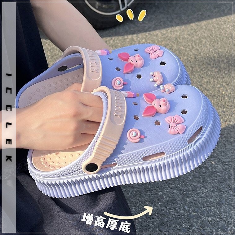 ICCLEK dép cross dép sandal nữ dép bánh mì nữ Thoải mái B91H0ZS 35Z230831