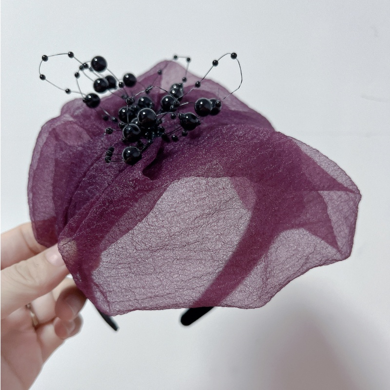 Băng Đô Cài Tóc Phối Lưới Thời Trang Cho Nữ