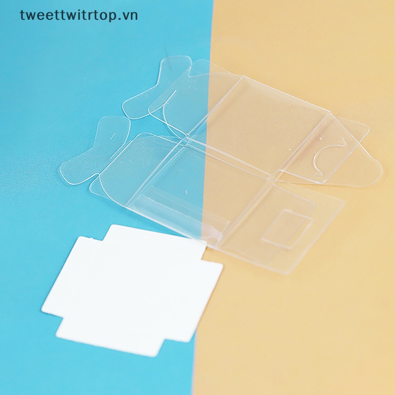 Trtop Set 2 Hộp Bánh Trong Suốt mini Trang Trí Nhà Búp Bê vn