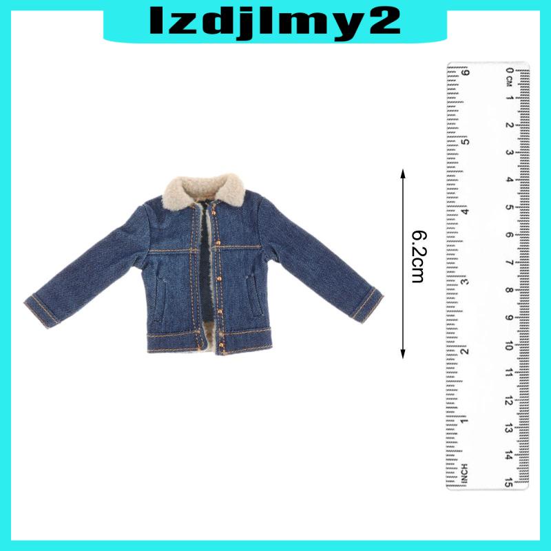 Áo Khoác Tay Dài Tỉ Lệ 1 / 12 Cho Mô Hình Búp Bê 1 / 12 6inch