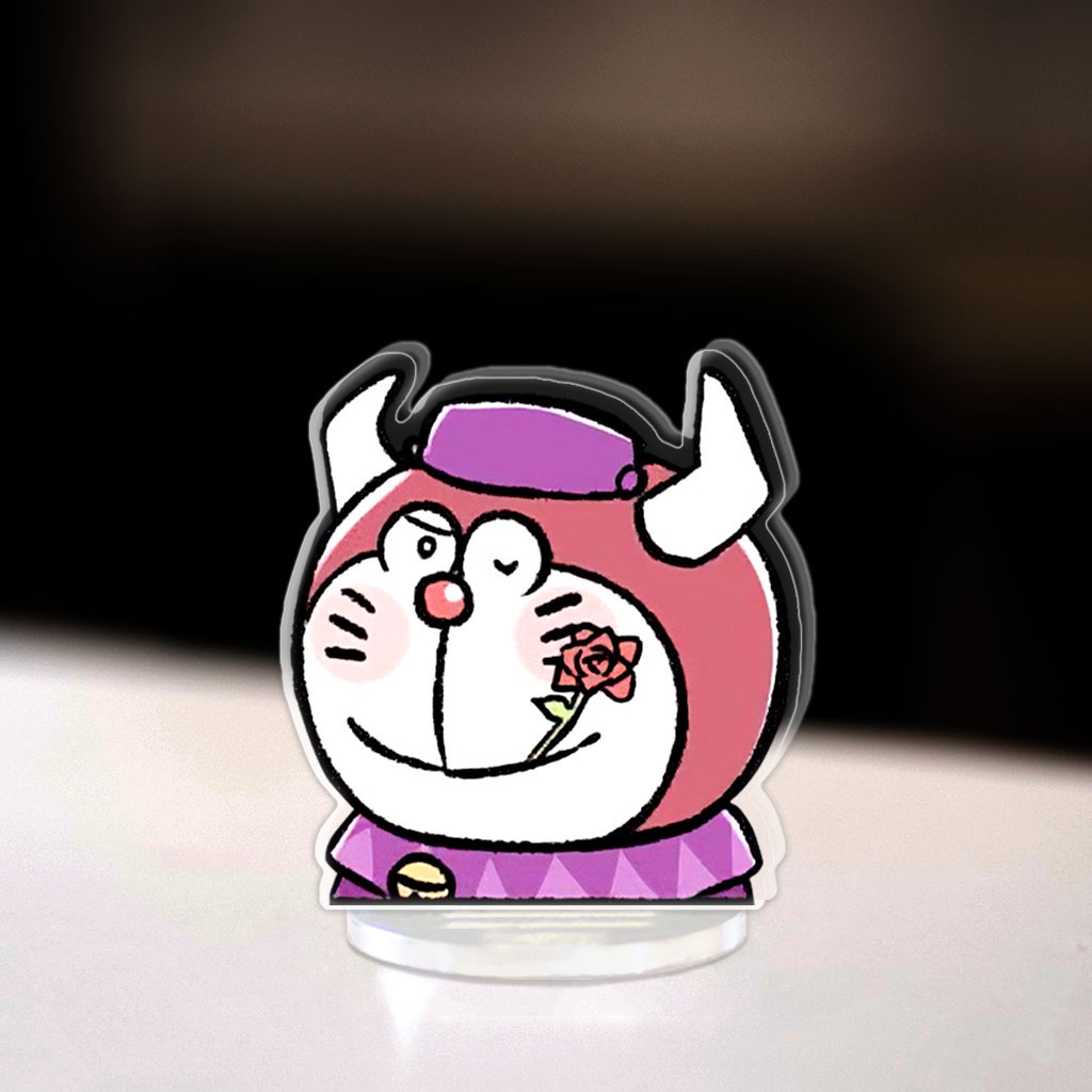 Mô hình Mini Doraemon Dora The Kid Wang Dora Standee Chibi Anime Manga chú mèo máy robot trang trí góc học tập cao 3cm
