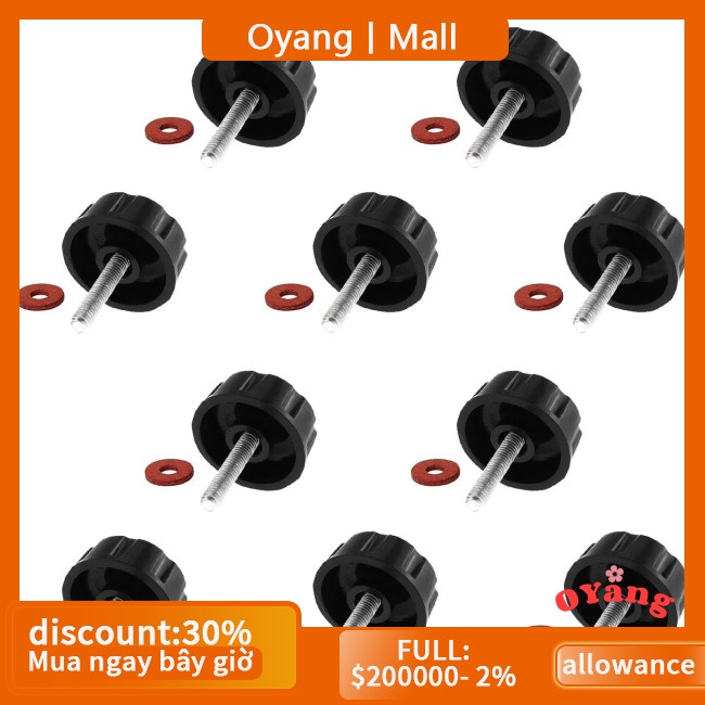 Oyang Set 10 Nút Vặn Đai Ốc Thay Thế Cho Tay Cầm Máy Câu Cá