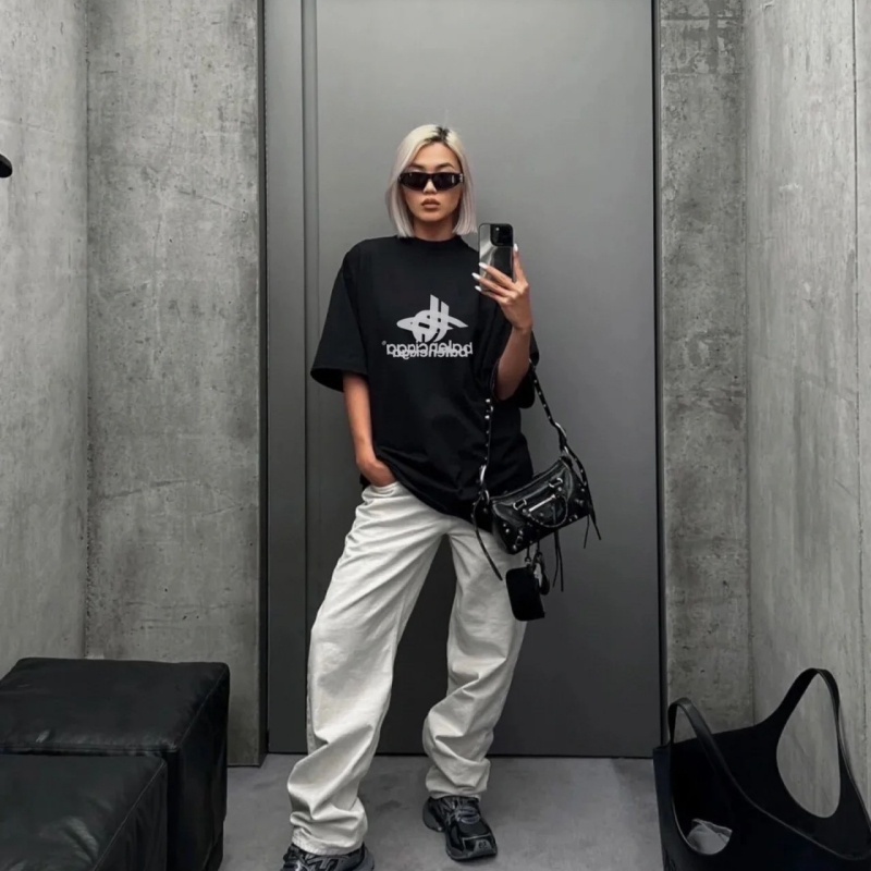 Ba - Áo Thun ba len88ga Tay Ngắn In Hình Bóng Đôi Trước Và Sau Thời Trang Thoải Mái Và Sành Điệu Cho Cả Nam Và Nữ