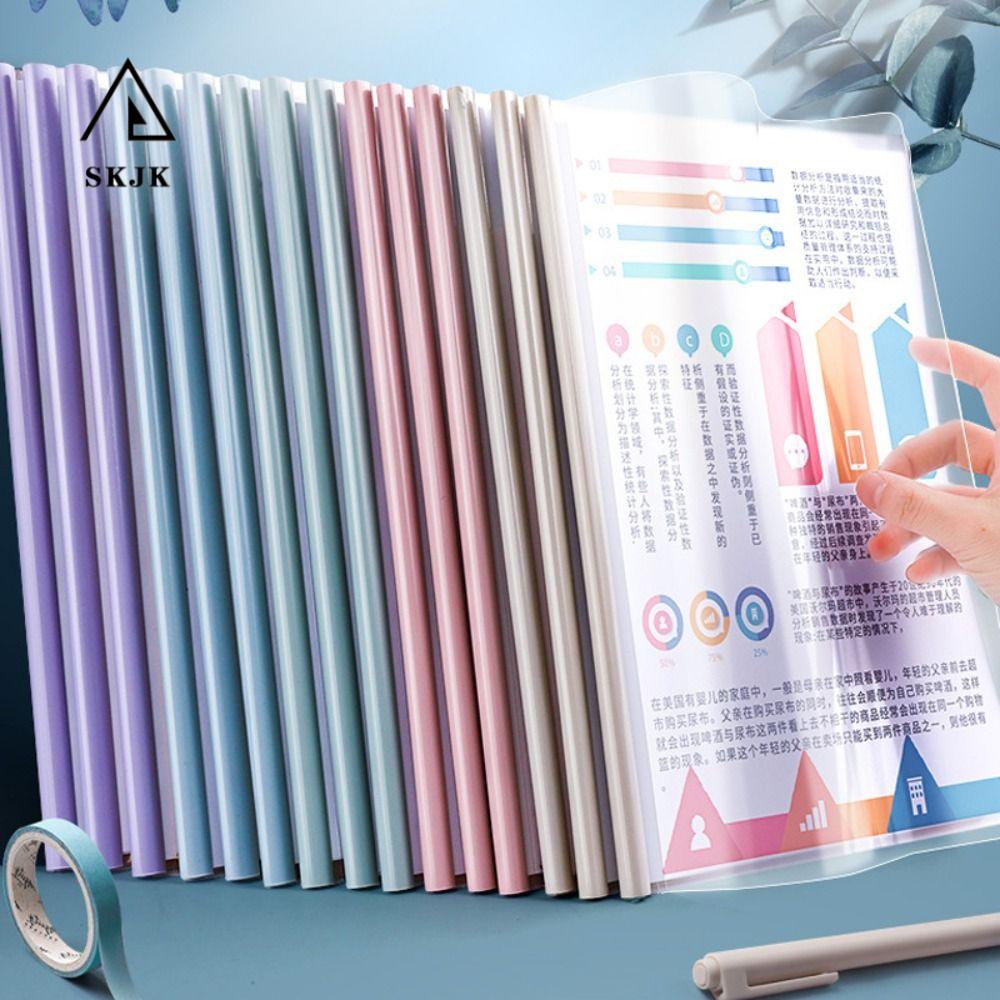 Skjk set 10 Bìa Kẹp Tài Liệu Khổ a4 Trong Suốt Đa Năng Chống Thấm Nước
