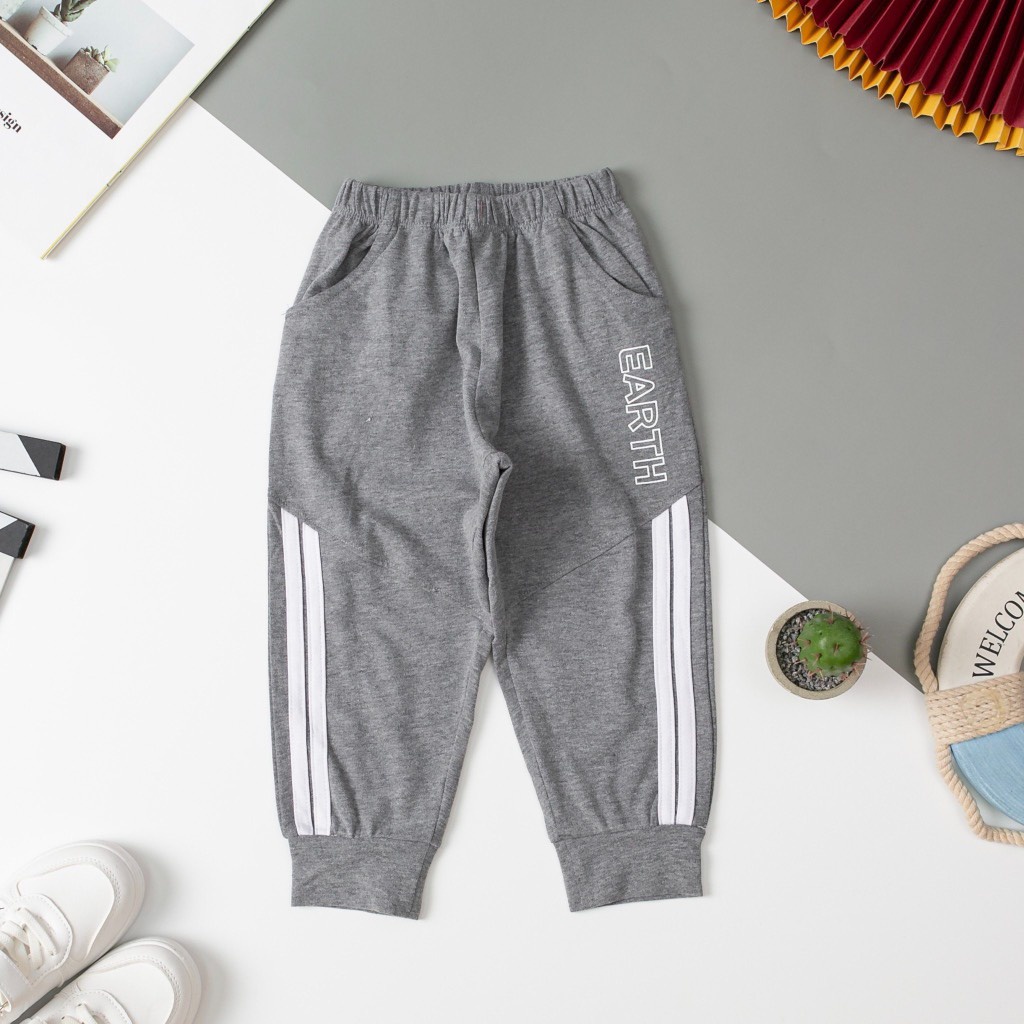 Quần cotton bé trai size nhí, chất 100% mềm mát hợp mùa thu đông hãng Liti Baby