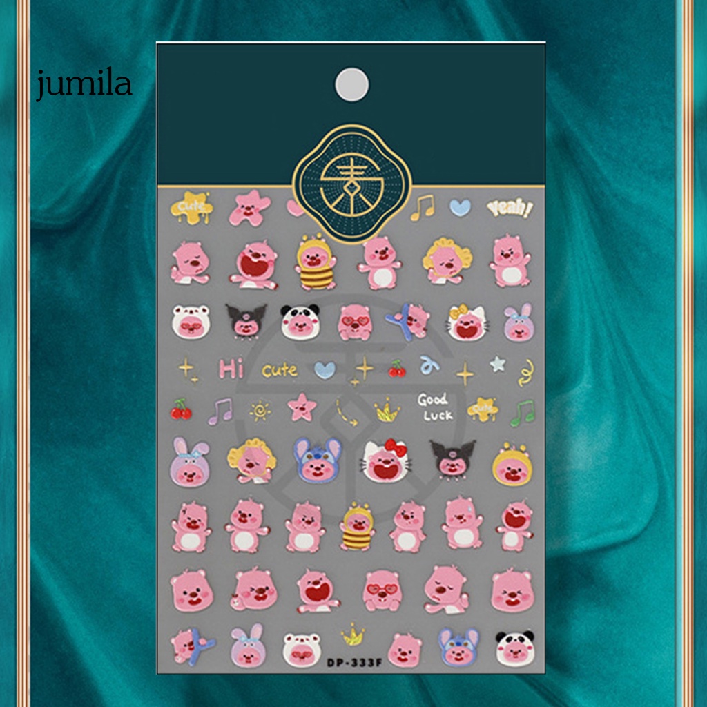 Lameila Miếng Dán Trang Trí Móng Tay Tự Dính Siêu Mỏng Họa Tiết Hoạt Hình Thủ Công Cho Nữ