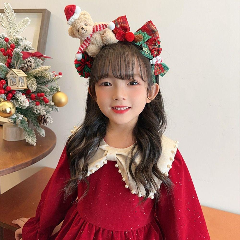 Băng Đô Nơ Cài Tóc Hóa Trang Giáng Sinh Năm Mới Cho Bé