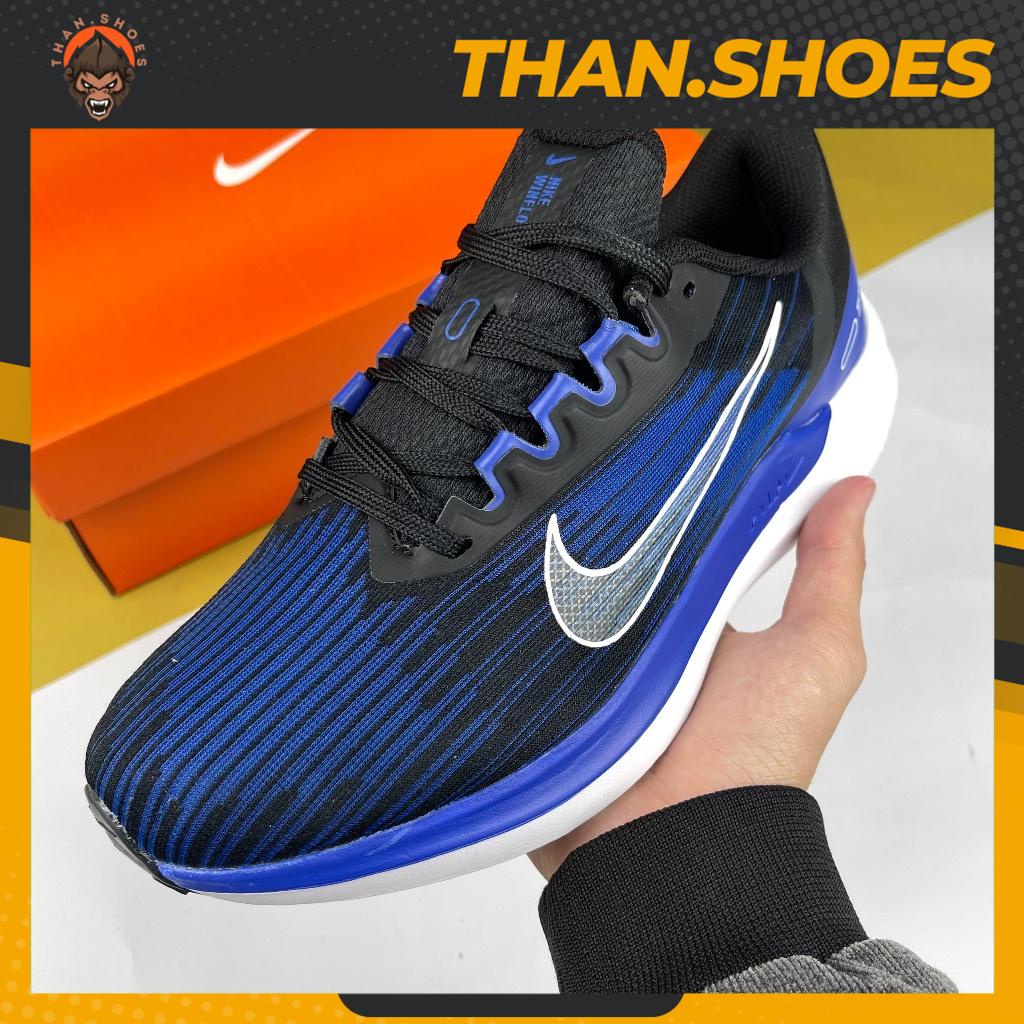 Giày Thể Thao Zoom Winflo 9 Black Old Royal, Zoom Winflo Xanh Biển Đen - Than.Shoes