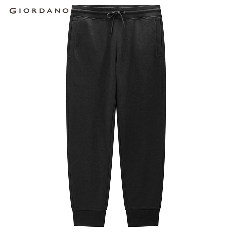 Quần jogger nam GIORDANO 01113097 lưng thun có túi đơn giản thời trang