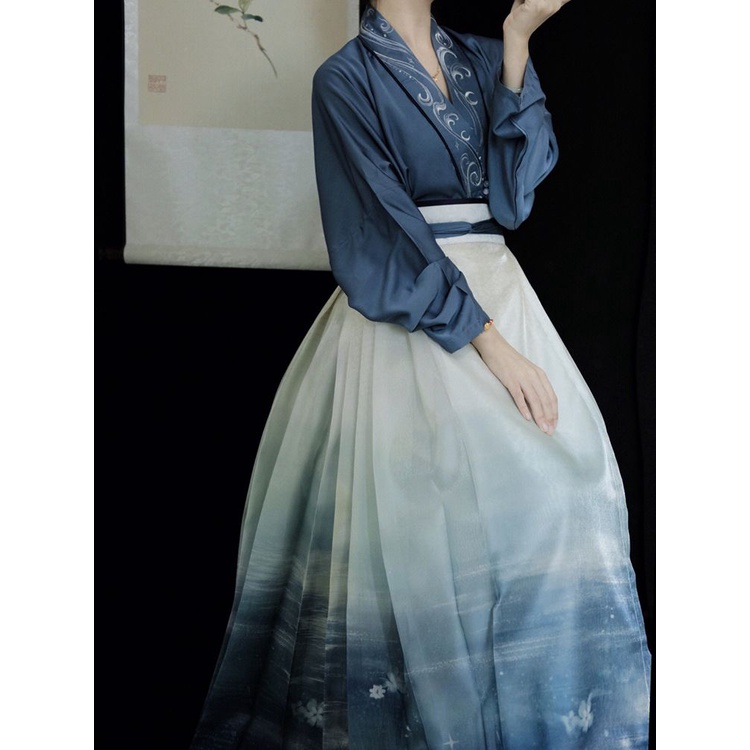 Váy Ngựa Truyền Thống Trung Hoa Cách Tân Hàng Ngày Phong Cách Mới 2023#23916