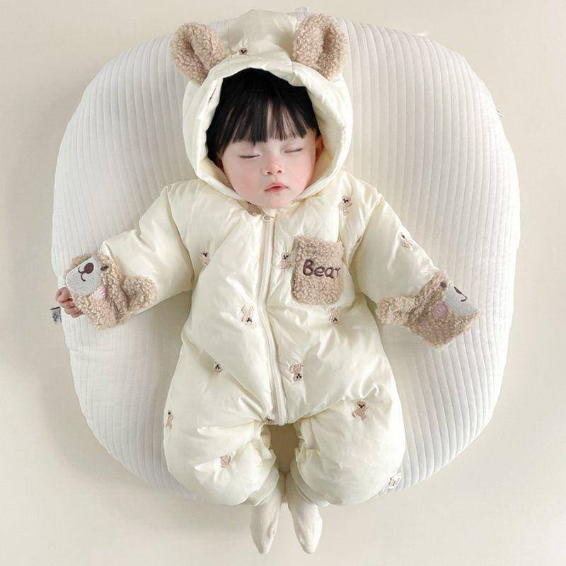 Áo Liền Quần Bằng Lông Cừu Giữ Ấm Mùa Đông Phong Cách Mới 2023 Cho Bé Sơ Sinh