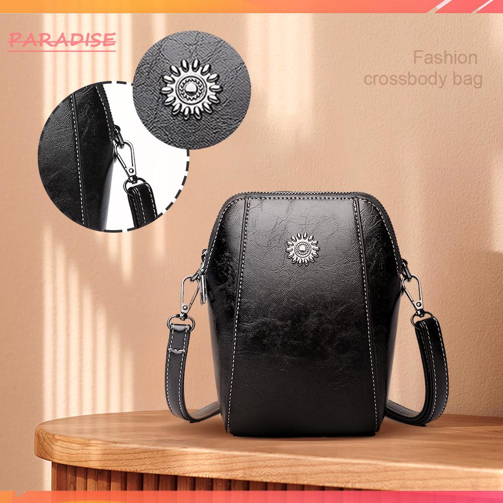 Túi Da Đeo Chéo Đựng Điện Thoại / Tiền Xu 1.vn Chống Thấm Nước Dễ Phối Đồ Cho Nữ