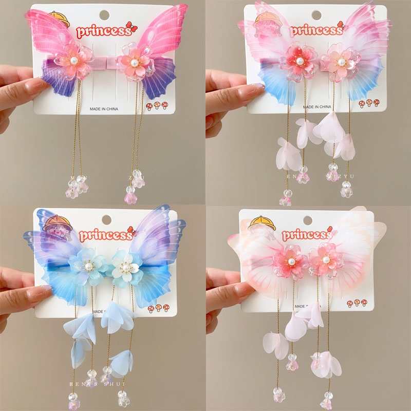 Set 5 Kẹp Tóc Ba Chiều Hình Bướm Dễ Thương Cho Nữ