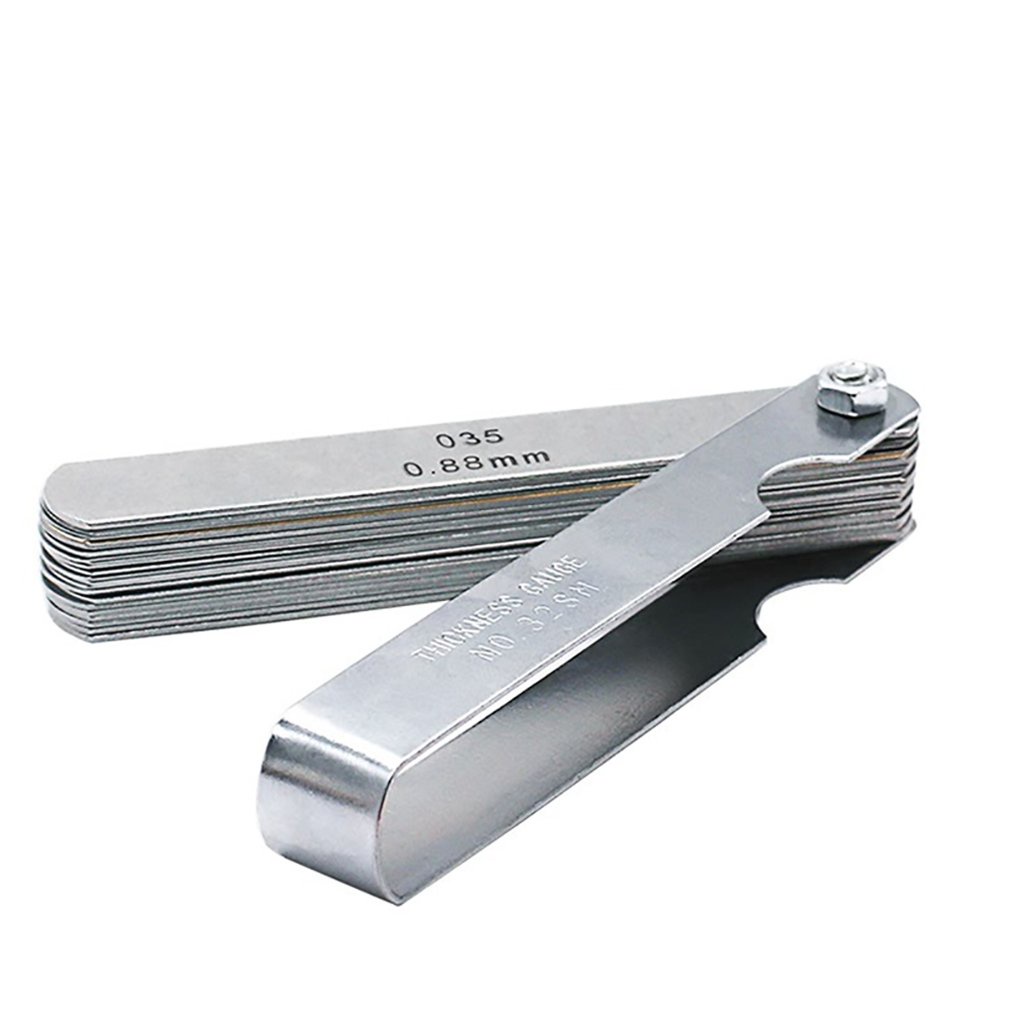PK 32PCS Blades Universal Thickness Gage Set Metric Guage Stainless Steel Feeler