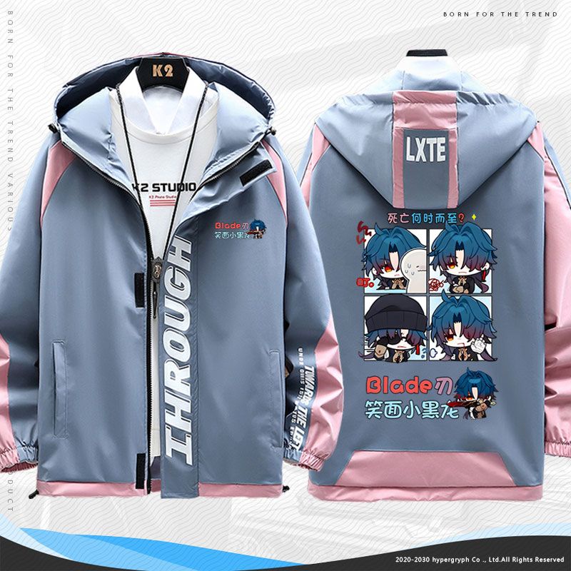 Honkai: Star Rail Blade Luocha Silver wolf neighbor cartoon homo emoticon package clothes men and women jacket coat