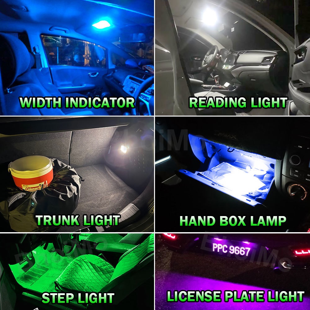 Đèn led t10 31mm ba9s t4w w5w c10w c5w 28mm 3014 36mm 39mm 41mm Chuyên Dụng Cho Xe Hơi dc12v