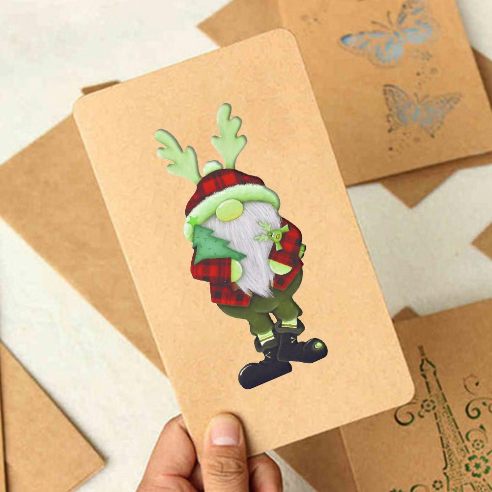 Khuôn Cắt Giấy Kim Loại Hình Ông Già Noel e6j5