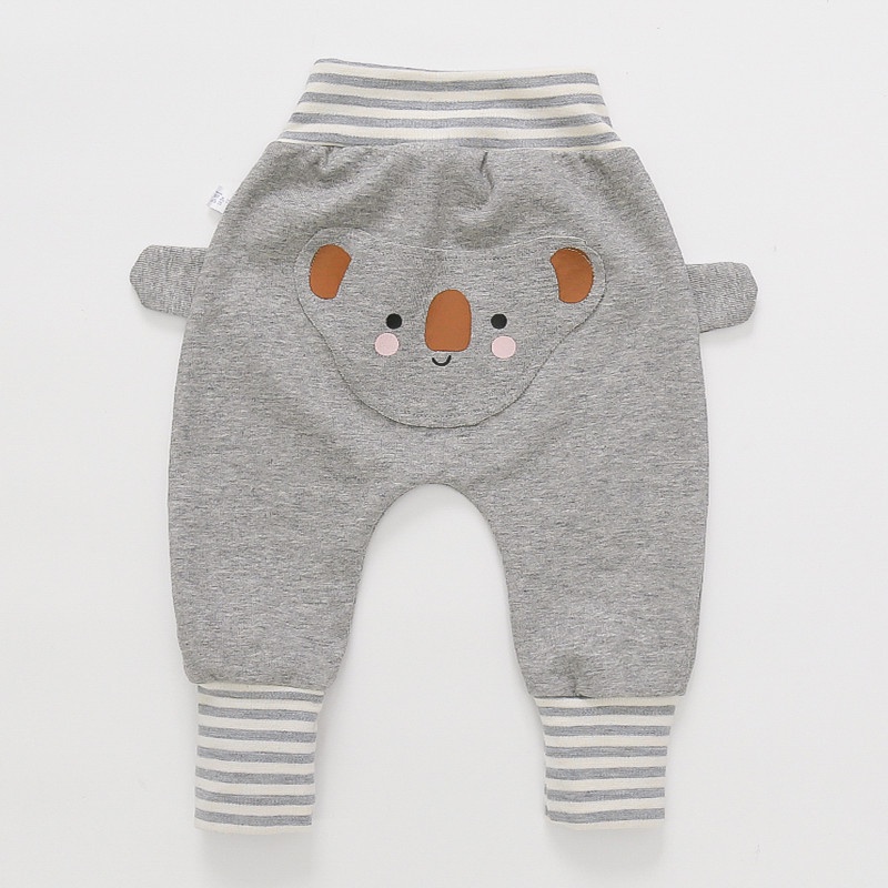 Quần pp Lưng Cao Bảo Vệ Bụng Phong Cách Thu Đông Cho Bé Trai Bé Gái