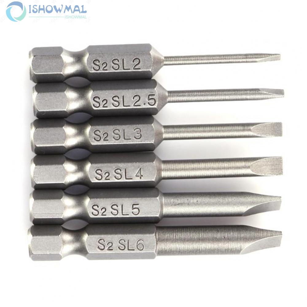 Screwdriver Bit 2.0-6.0mm Accessories Electric Drills Flat Head Magnetic-New In 9-