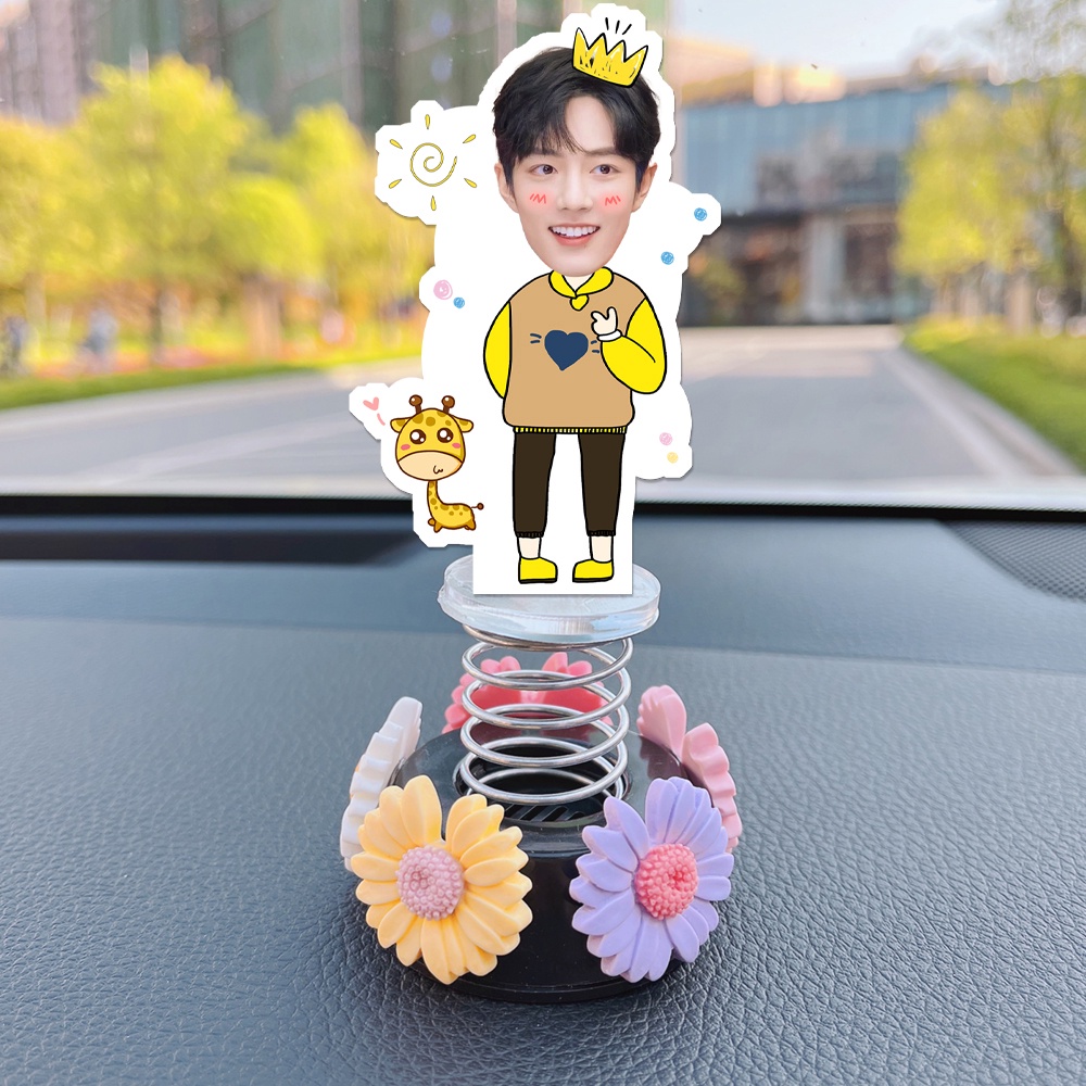 Standee lò xo lắc lư đáng yêu trong suốt đế dính trang trí in theo yêu cầu chibi - trí decor