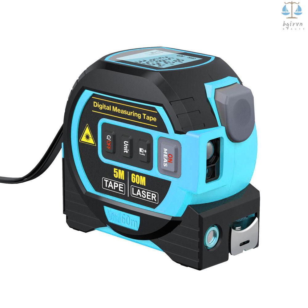 Thước Dây laser Đo Khoảng Cách 5m 3 Trong 1 Có Màn Hình lcd