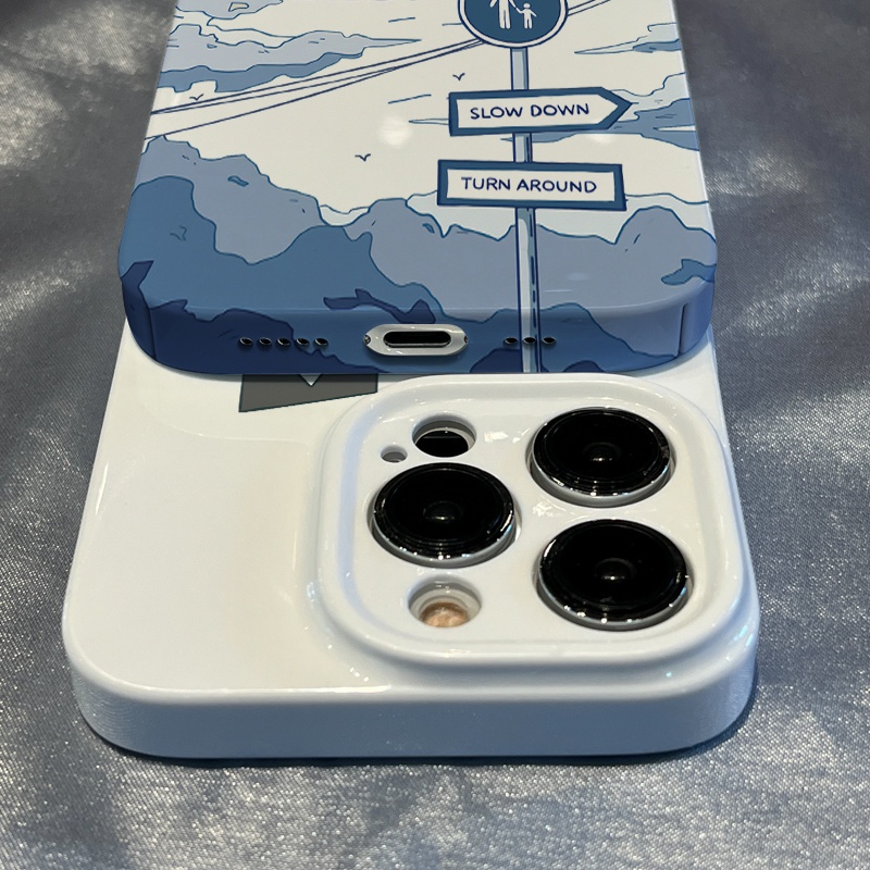 Ốp Điện Thoại Cứng In logo road Cho iphone 7 / 8p 14 / 15promax 11 / 12 / 13 / xr