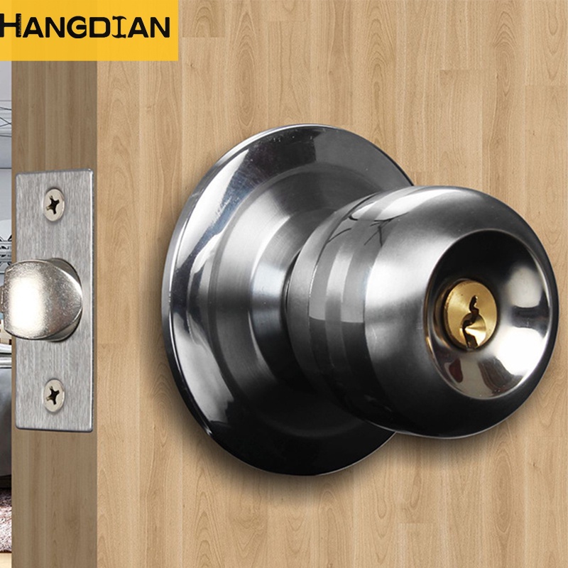 Bộ Ổ Khóa Cửa Bằng Thép Không Gỉ Thông Dụng Cho Phòng Ngủ / Phòng Khách