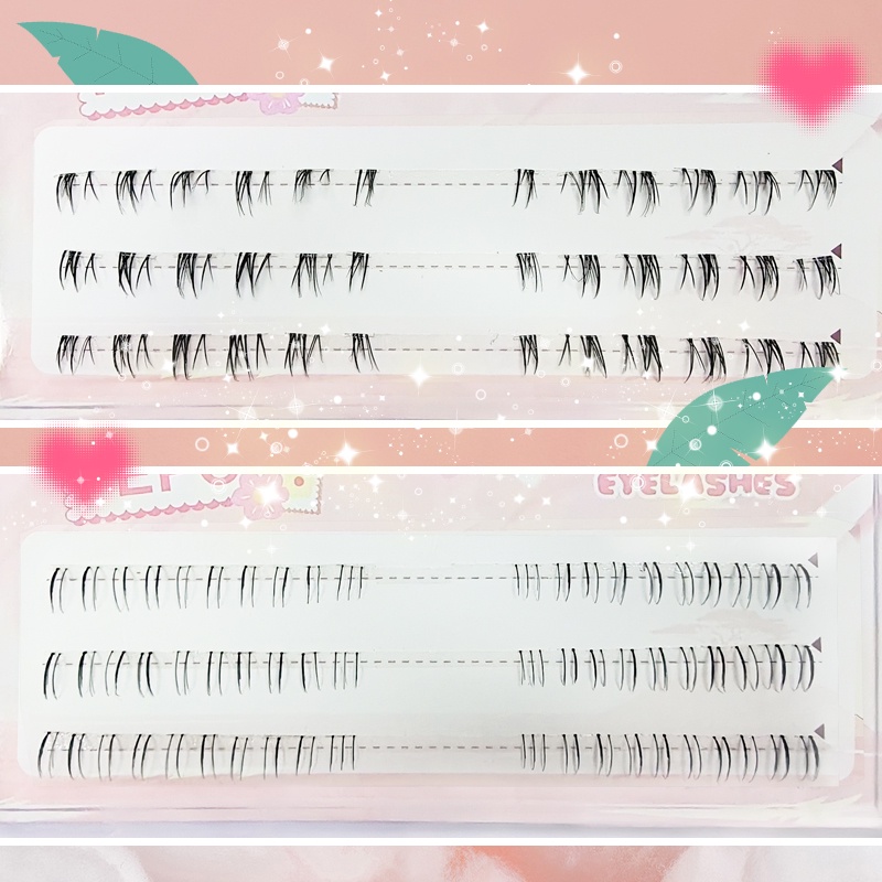 Hộp Lông Mi Giả 3 Hàng Trang Điểm Tự Nhiên 3mm-6mm