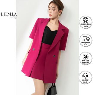  Áo Vest Nữ 2 Ve Cộc Tay Blazer Thời Trang By LEMIA Design - 22AV055 