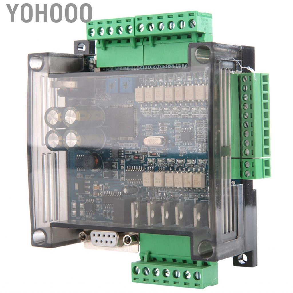 Yohooo FX3U-14MT Industrial Control Board PLC Analog 6AD + 2DA 24 V 1A