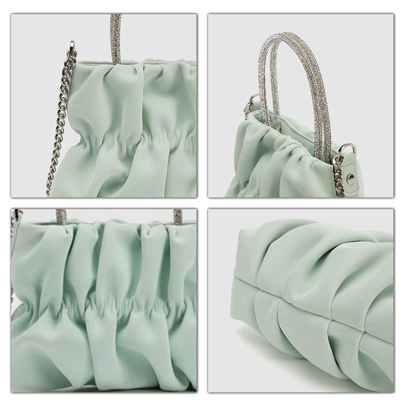 Galcheer Túi Xách Tay Phối Dây Xích Thiết Kế Ngọt Ngào Thời Trang Dành Cho Nữ