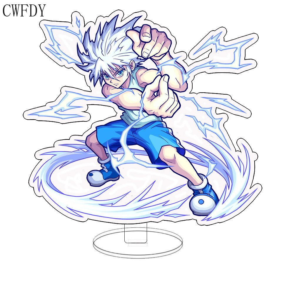 Mô hình Standee Anime Hunter X Hunter Acrylic Gon Freecss Killua Zoldyck Kurapika decor góc học tập để bàn 15cm
