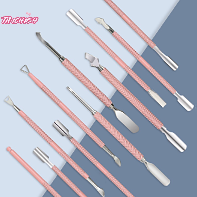 1 Cây Đẩy Hai Đầu Bằng Thép Không Gỉ Dùng Làm Móng Nghệ Thuật