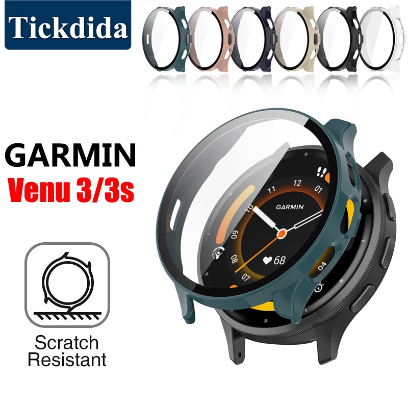 Ốp Kính Cường Lực Cứng Bảo Vệ Toàn Màn Hình Cho garmin venu 3 3s