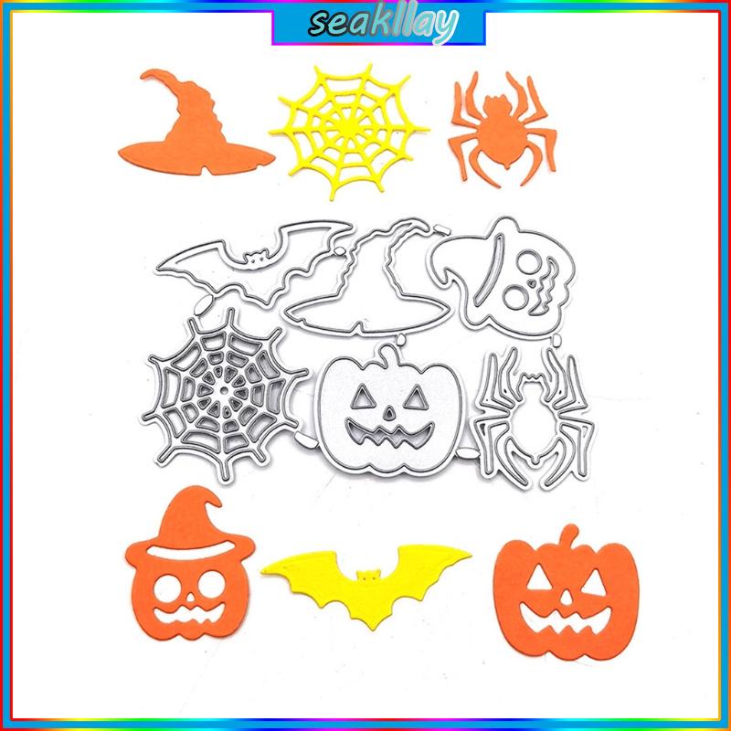 Khuôn Cắt Giấy Làm Từ Kim Loại Hình Chủ Đề halloween Trang Trí Scrapbook