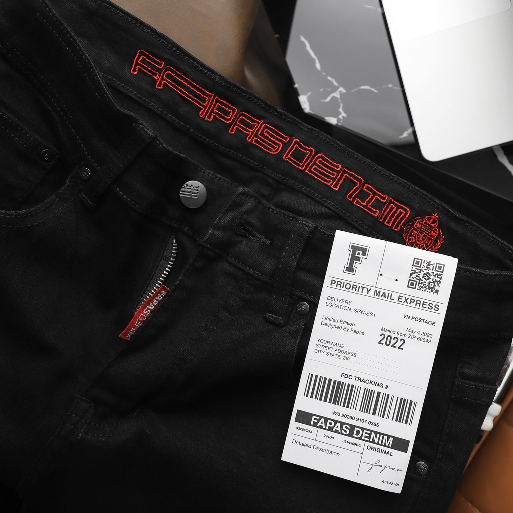 Quần Jean Nam Vanno Chất Jean Dày dặn Form Skinny FAPAS