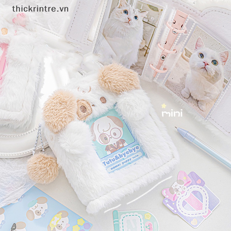 Album Đựng Thẻ id Sưu Tầm Bằng Lông Nhung Phong Cách Hoạt Hình Hàn Quốc vn
