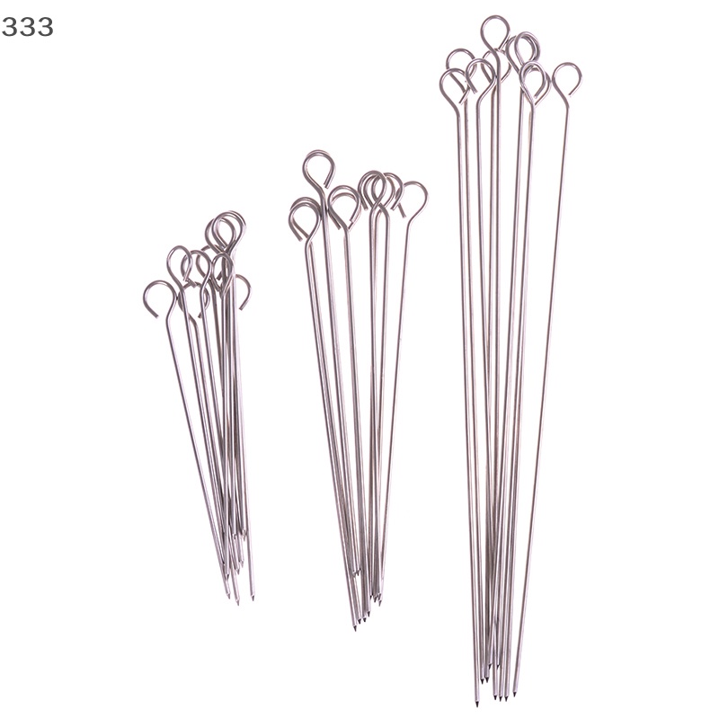 Set 10 Que Xiên Thịt Nướng Hình Tròn Bằng Inox laiqianfa333}