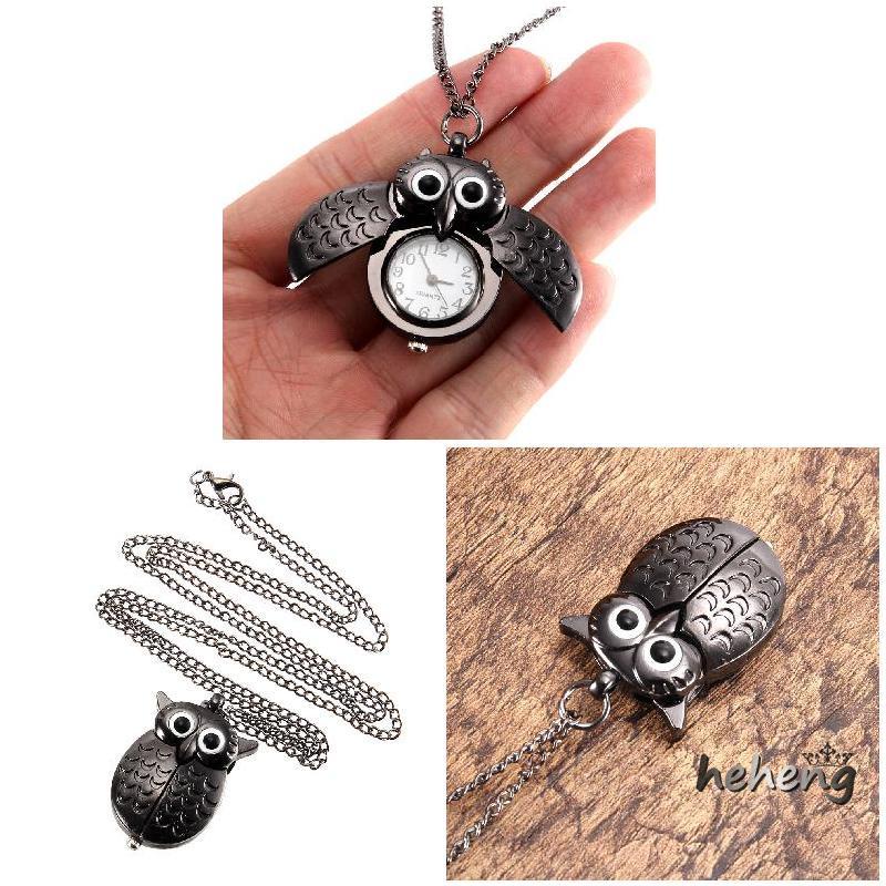 Đồng Hồ Quả Quýt Hình Cú Mèo Dễ Thương Phong Cách vintage Cho Nữ