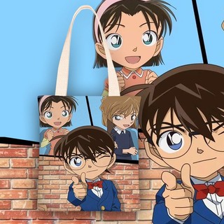Demictive conan Túi Xách Vải canvas Sức Chứa Lớn beg kanvas beg Katu bahu Cho Học Sinh