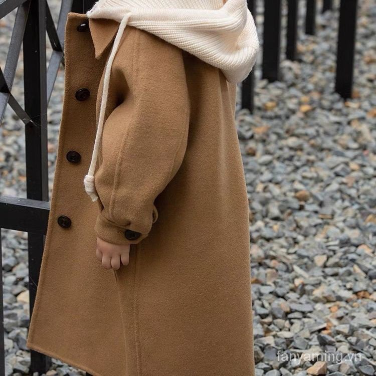 Áo Khoác Len Dáng Dài Thời Trang Hàn Quốc 2023 Cho Nữ