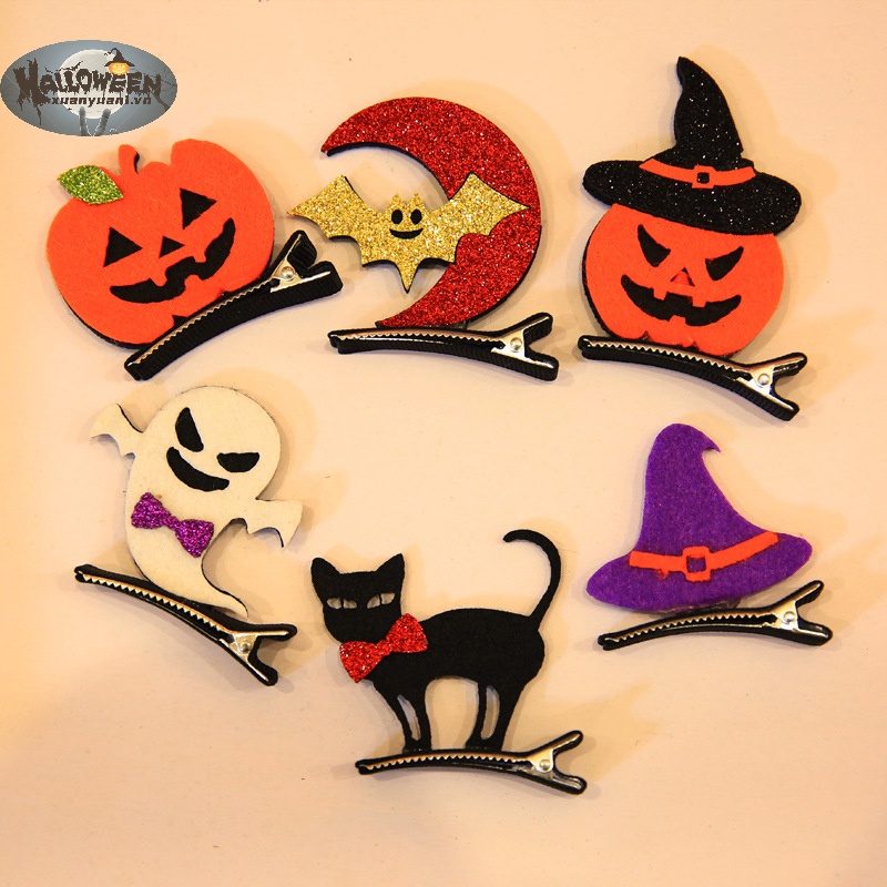 1 Kẹp Tóc Phong Cách halloween Cho Bé Gái vn