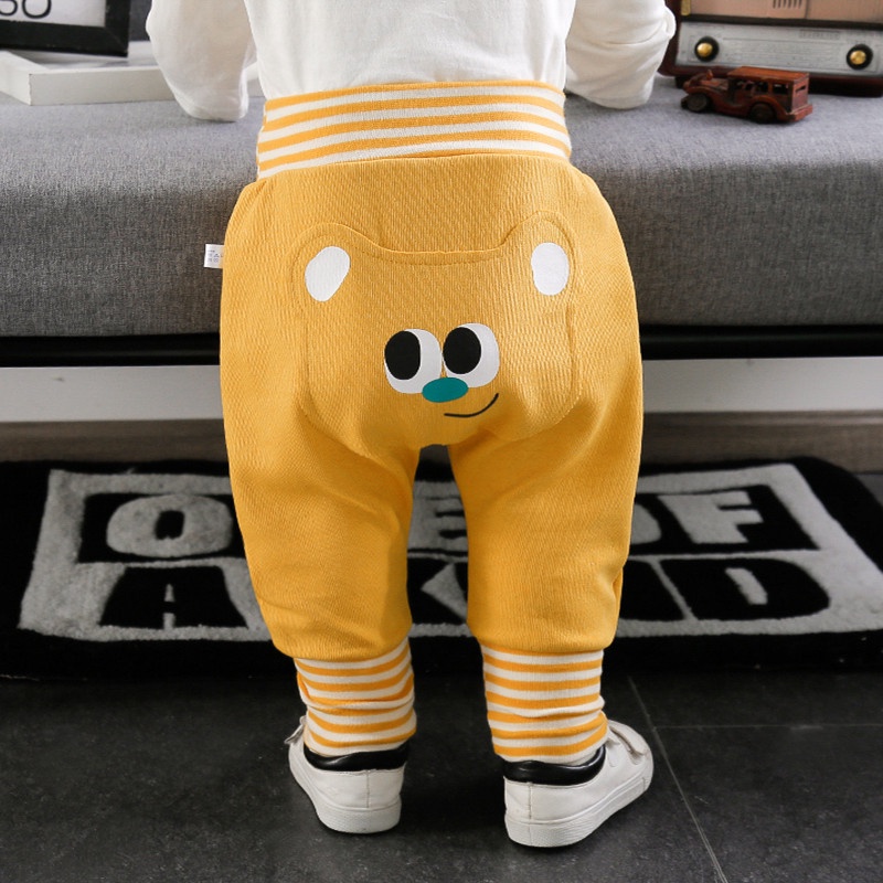 Quần pp Lưng Cao Bảo Vệ Bụng Phong Cách Thu Đông Cho Bé Trai Bé Gái