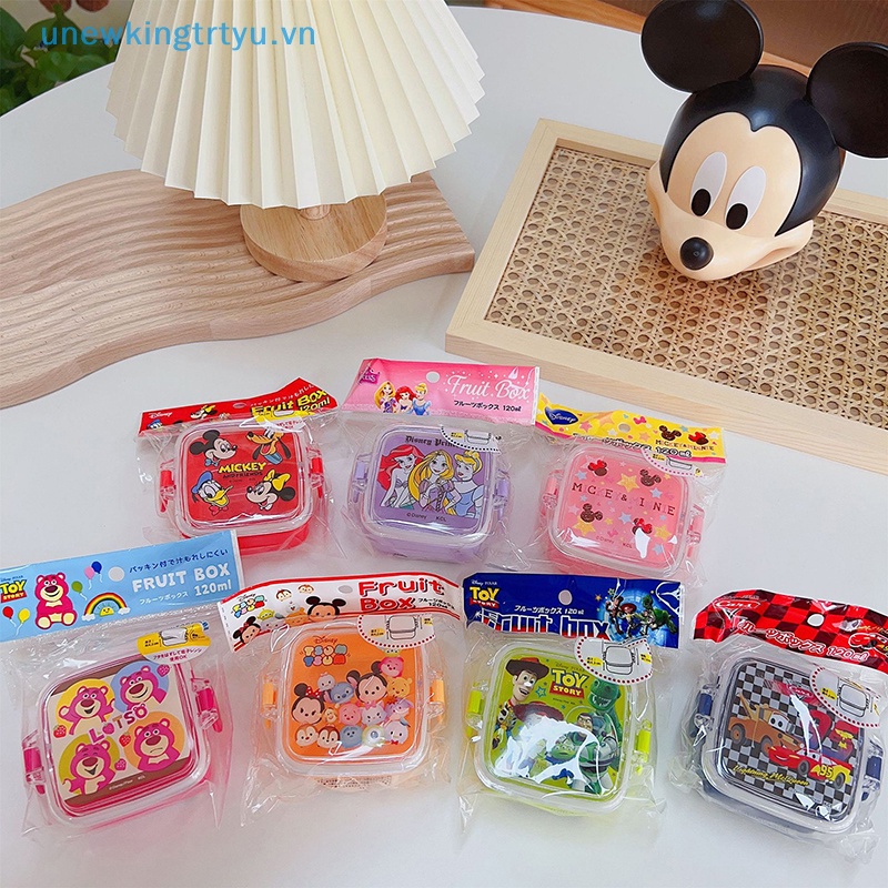 Unewtyu Hộp cơm Bằng Nhựa Họa Tiết Hoạt Hình Dễ Thương Có Khóa Tiện Dụng Cho Nhà Bếp vn