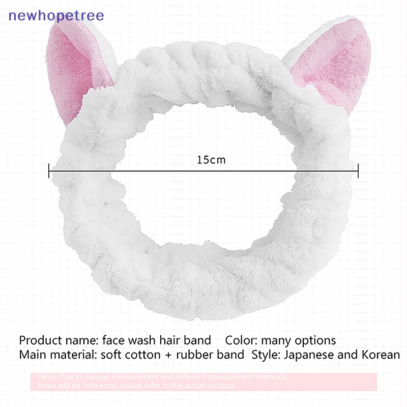 Novn Băng Đô Tai Mèo Bằng Lông Cừu San Hô Mềm Mại Ấm Áp Dành Cho Nữ Rửa Mặt / Trang Điểm