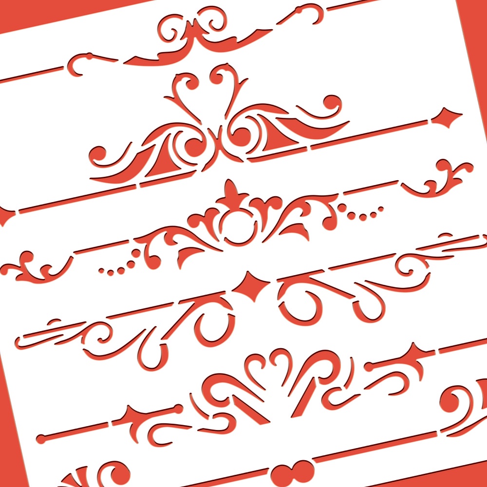 1 Khuôn Vẽ Hình Thú Cưng Dùng Trang Trí scrapbook Kích Thước 300x300mm