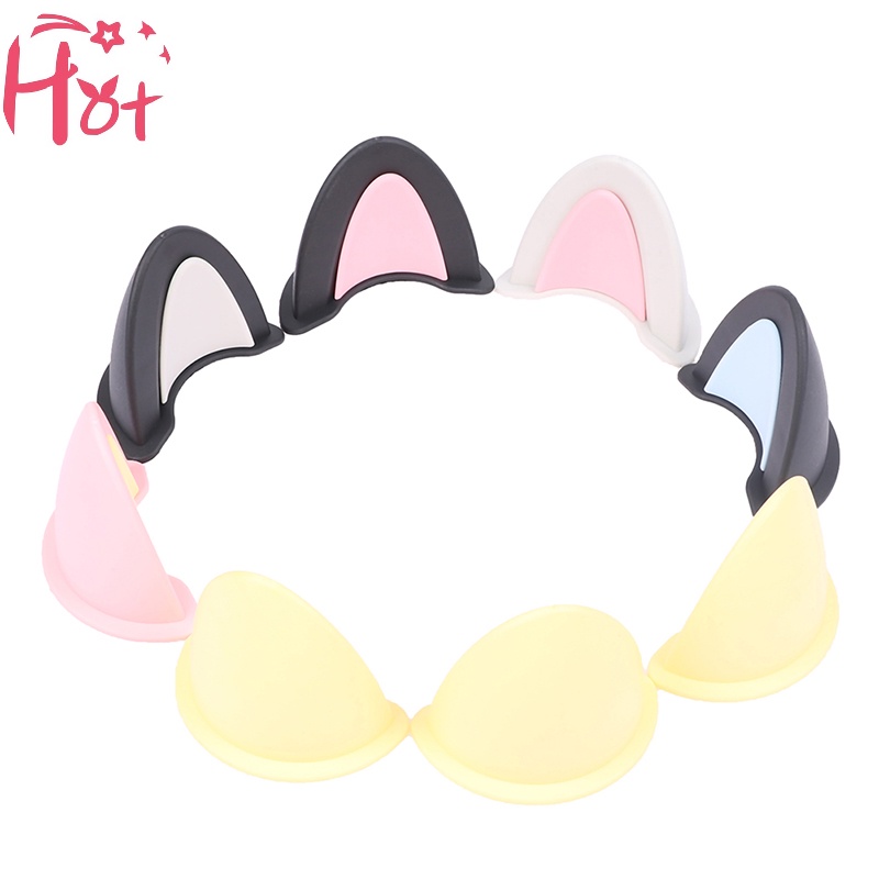 Jr Set 2 Mũ Bảo Hiểm Hình Tai Mèo Dễ Thương