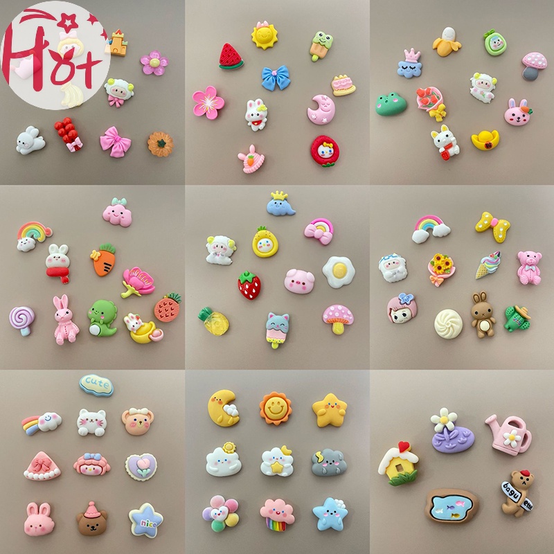 Jr Set 10 Miếng Dán pvc Họa Tiết Hoạt Hình 3d Trang Trí Tủ Lạnh / Điện Thoại diy vn