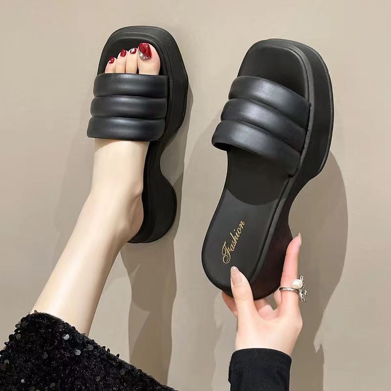 🔥dép nữ đế cao 🔥dép bánh mì Dép Sandal Đế Dày Phong Cách Thời Trang Mùa Hè Mới Cho Nữ